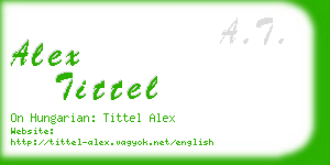alex tittel business card